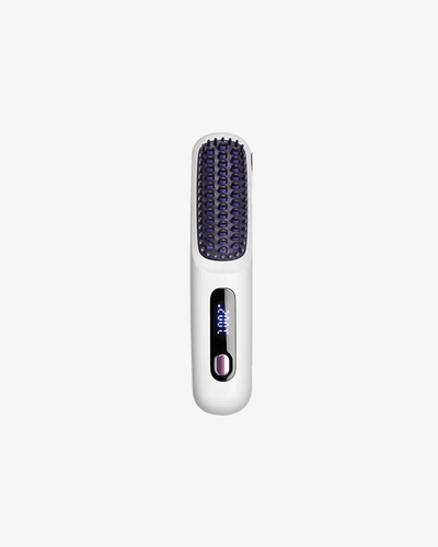 Mini Wireless Heated Hair Straightening Comb with 3 Temperature Settings (color)