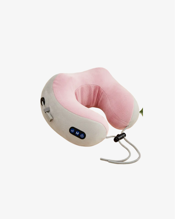 U-Shaped Shiatsu Neck Massage Pillow with Timing Control, USB Rechargeable