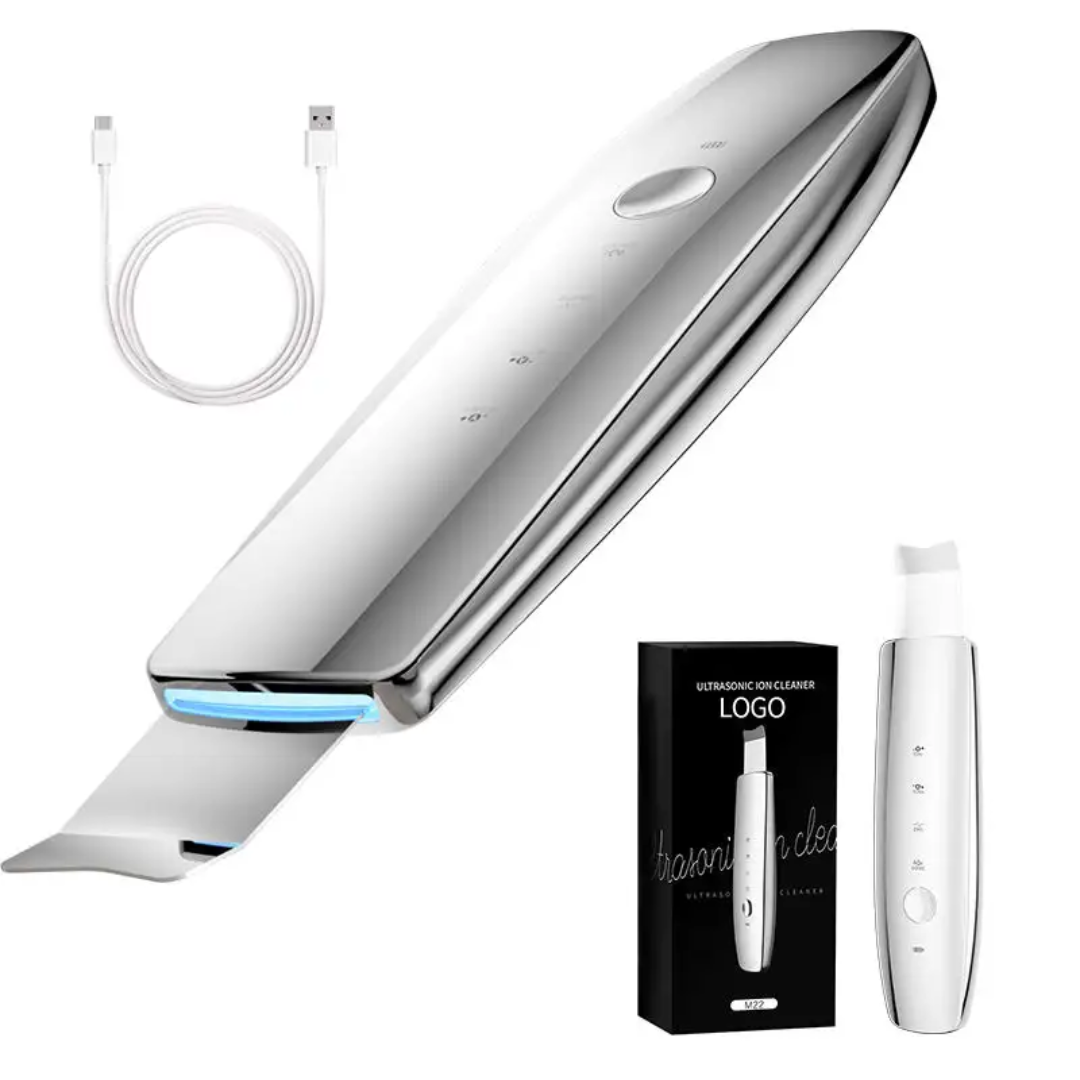 6-in-1 Ultrasonic Skin Scrubber with EMS and Ion for Face, Lips, and Nose