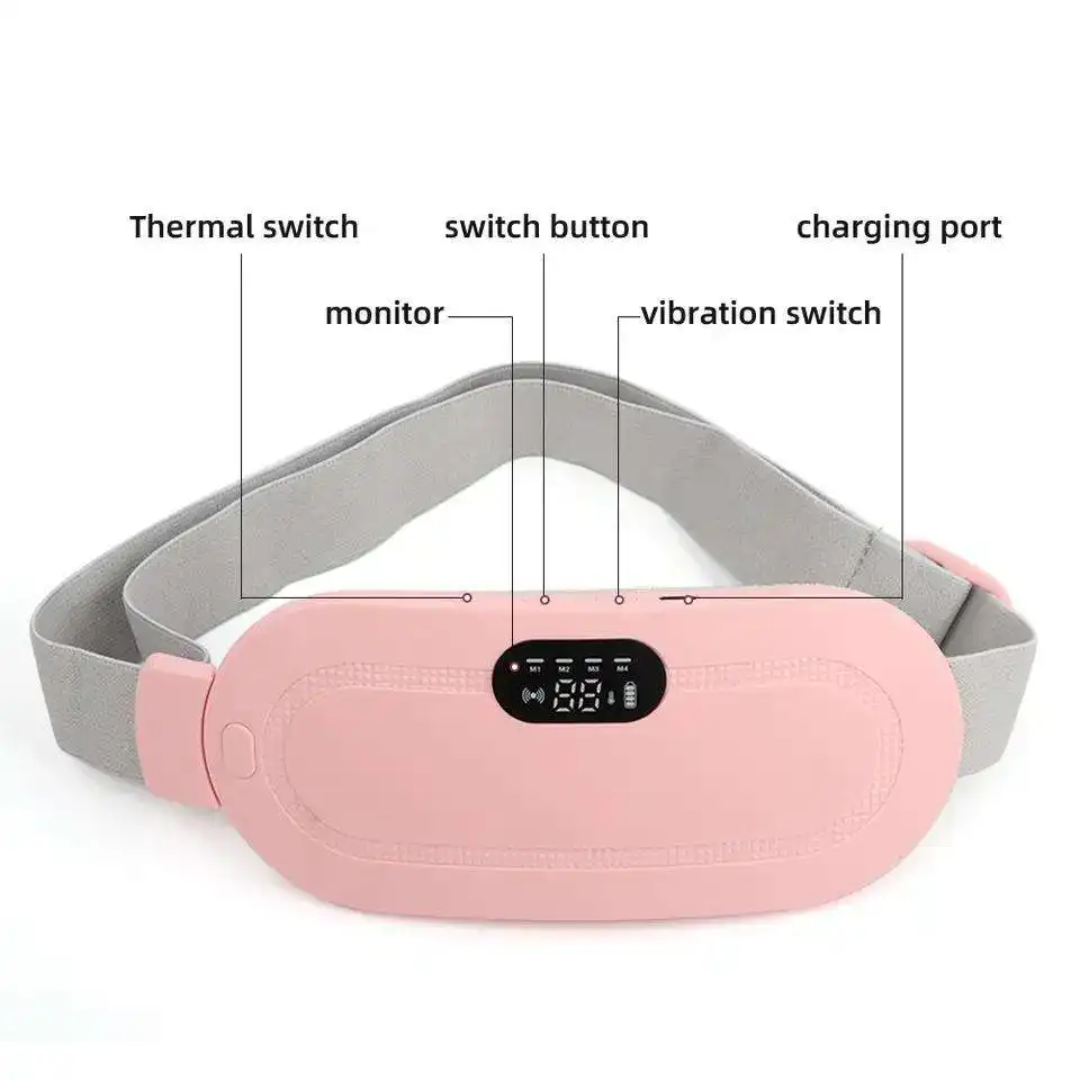 Menstrual Heating Massage Belt with Timing Control for Waist Pain Relief