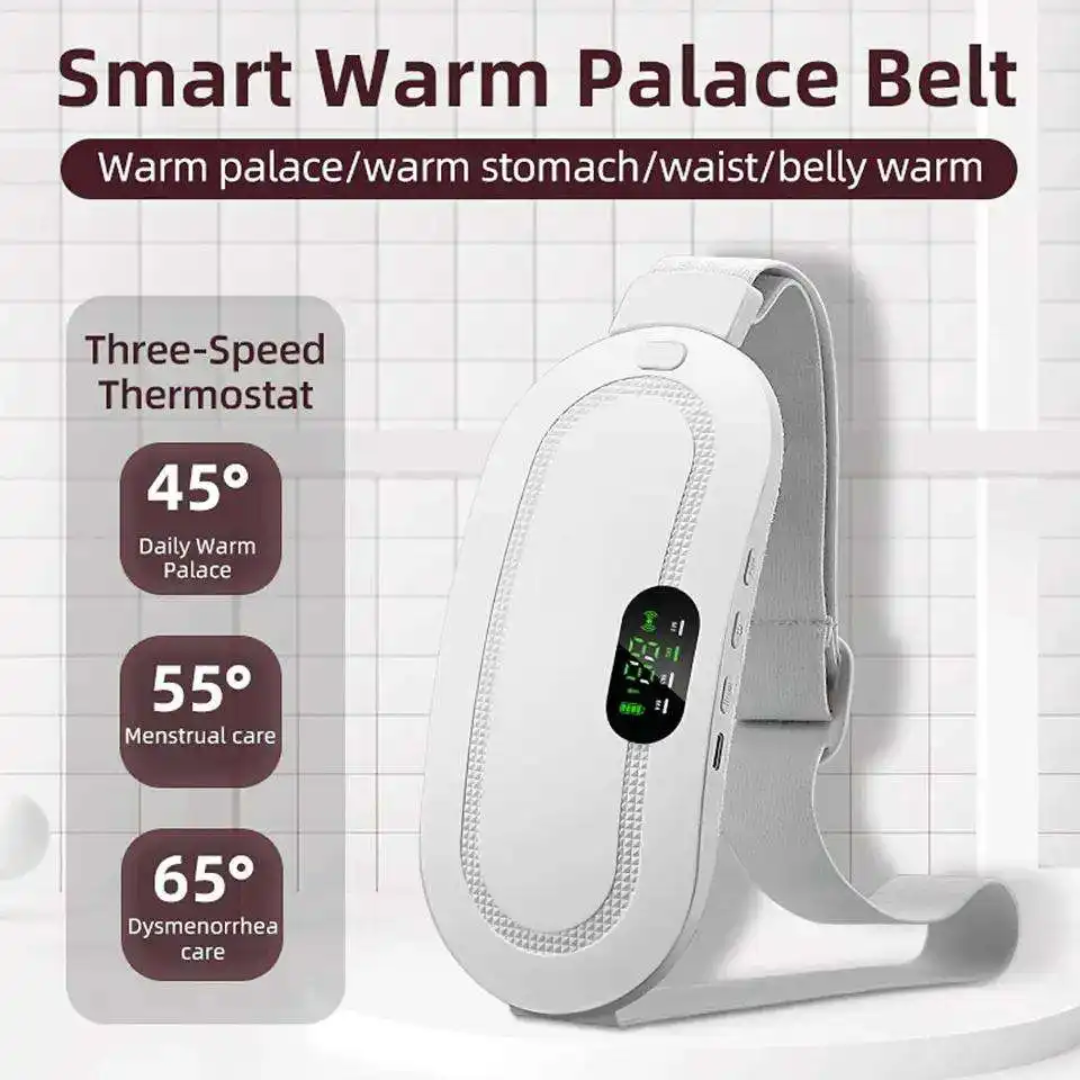 Menstrual Heating Massage Belt with Timing Control for Waist Pain Relief