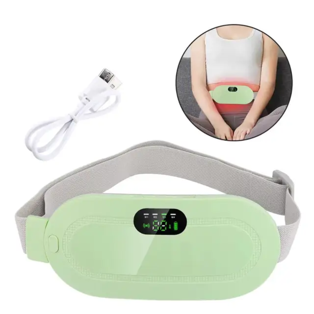 Menstrual Heating Massage Belt with Timing Control for Waist Pain Relief