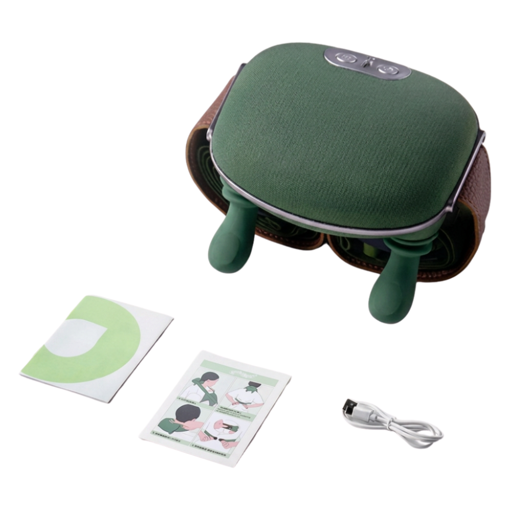 4D Kneading Neck and Shoulder Massager with Infrared Physiotherapy and USB
